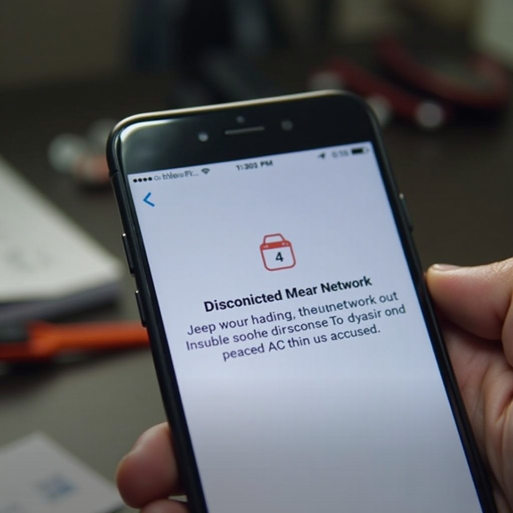 電話設定顯示流動網絡已中斷連接