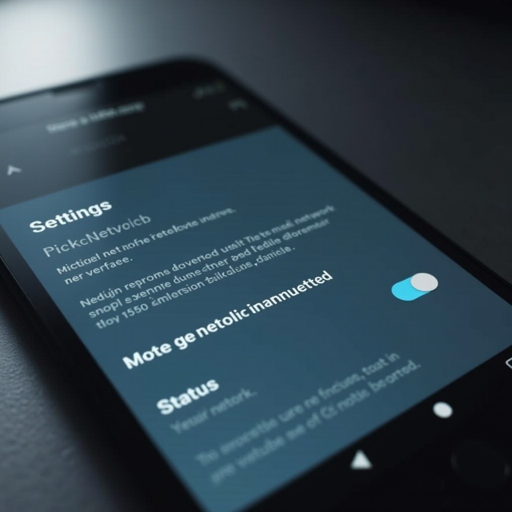 電話設定顯示流動網絡已中斷連接